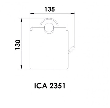 Държач за тоалетна хартия Асти хром ICA2351 ИНТЕР КЕРАМИК
