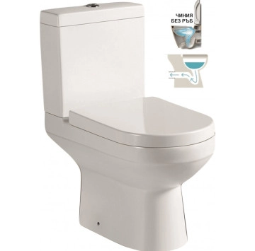 Моноблок Esai 6782 New Rimless 38см. бял ИНТЕР КЕРАМИК