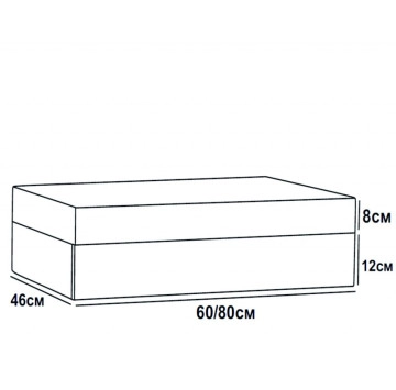 Плот Анелия ICP8020W 80/46/20см. бял с чекмеджета ИНТЕР КЕРАМИК