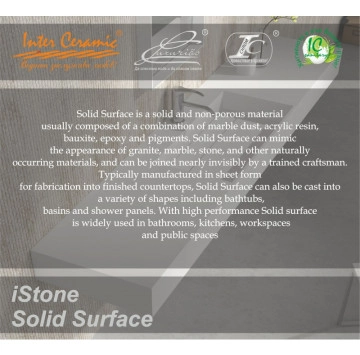Мивка върху плот Интер iStone Solid Surface ICB686B 60см. полимермрамор черен мат ИНТЕР КЕРАМИК