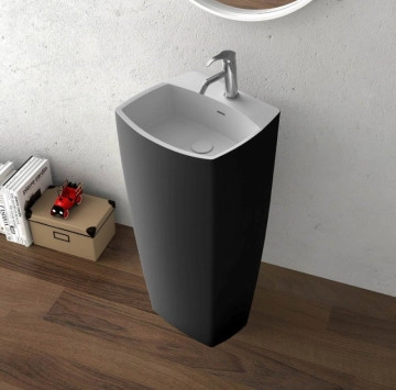 Мивка iStone Solid ICB5042W 50 стояща от пода черен/бял ИНТЕР КЕРАМИК