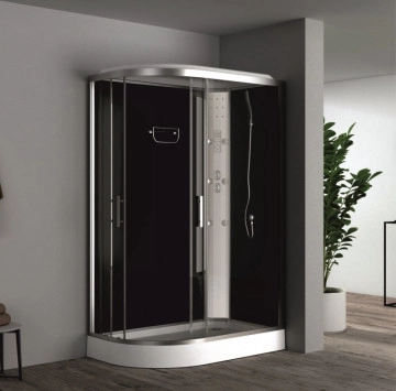 Хидромасажна Душ кабина Линда ICSH8115R 120/80см. хром дясна ИНТЕР КЕРАМИК