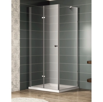 Параван Интер ICS113FS/80 NANO 80/h200см МАТ стъкло хром профил ИНТЕР КЕРАМИК