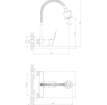 Смесител за мивка Linni ICF5452152/М7313 хром ИНТЕР КЕРАМИК