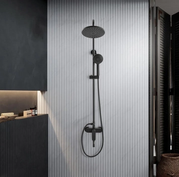 Душ колона Торино черен мат ICT6328Black matt ИНТЕР КЕРАМИК