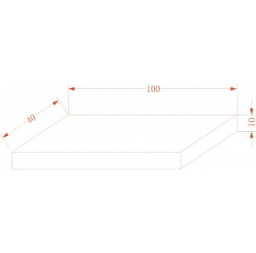 Плот Pietra ICL12050/100B 100см. кварц черен ИНТЕР КЕРАМИК