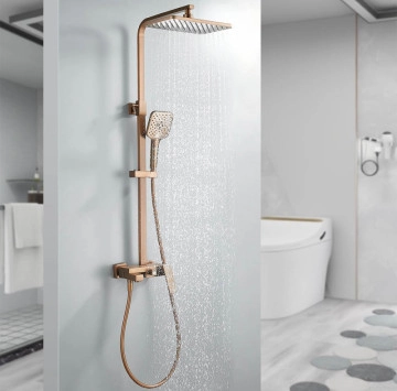 Душ колона Интер ICT6891Brush Rose Gold четкано розово злато ИНТЕР КЕРАМИК