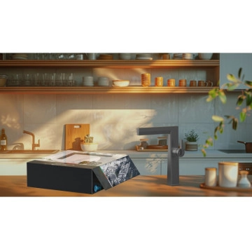 Смесител за мивка Кони ICF116223GG Gun Gray сив ИНТЕР КЕРАМИК