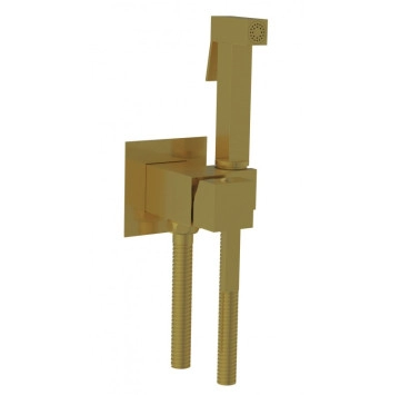 Смесител и хигиенен душ ICF3313BG Brush Gold  злато мат ИНТЕР КЕРАМИК