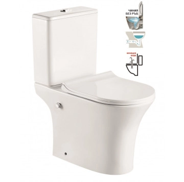Моноблок Интер ICC7937P Bidet 37.5/65см. бял ИНТЕР КЕРАМИК