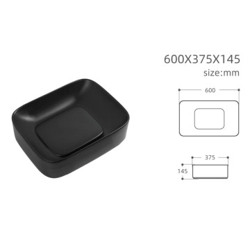 Мивка върху плот Ludano 902MB S 43см черна ИНТЕР КЕРАМИК